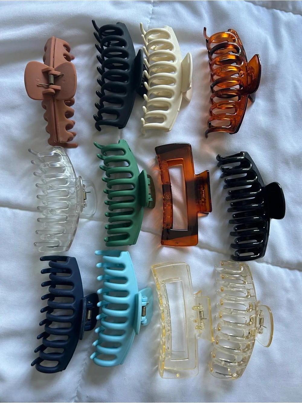 Assorted Women’s Hair Claw Clips - Multi Color Pack